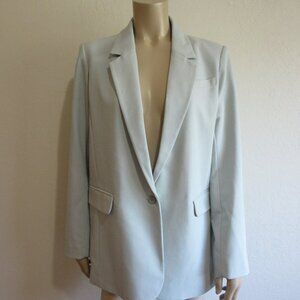 Abercrombie & Fitch Light Celadon Green M Long Sleeve One Button Closure Jacket